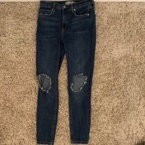 Free people busted knee jeans